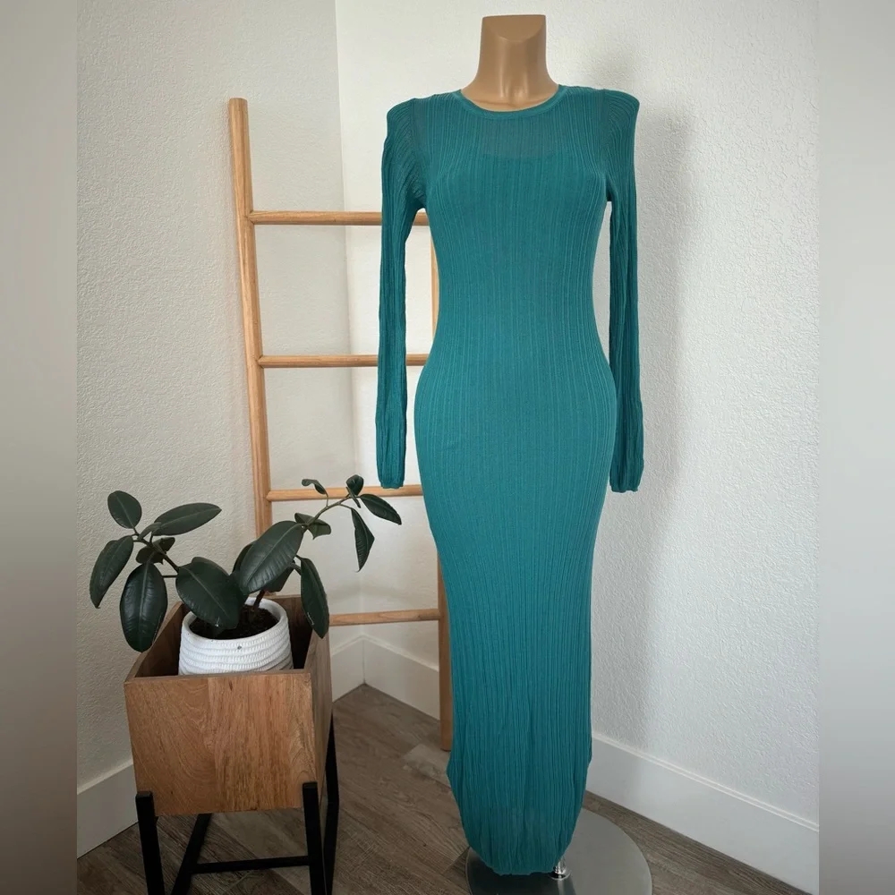 Nwt Women's Long Sleeve Sheer Midi Dress - Future
Collective with Jenny K Lopez - Picture 5 of 6